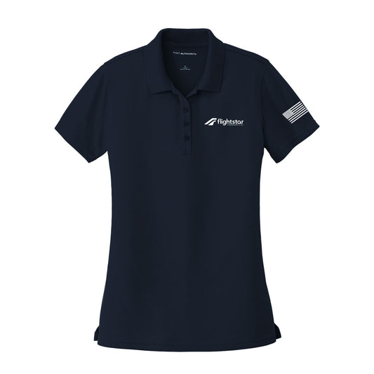 Flightstar Navy Women's Dry Zone UV Micro-Mesh Polo