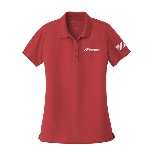 Flightstar Red Women's Dry Zone UV Micro-Mesh Polo