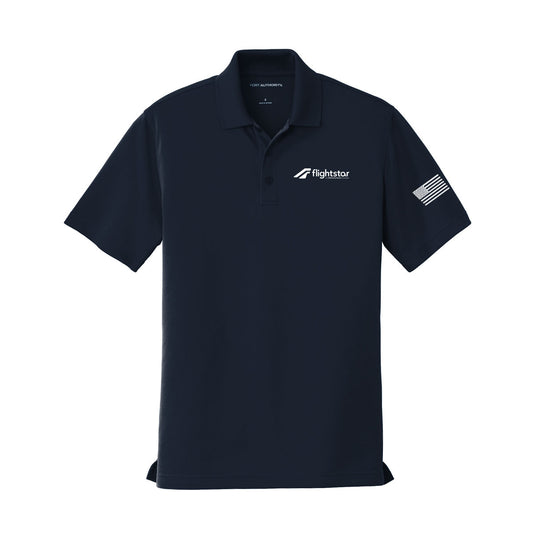 Flightstar Navy Dry Zone UV Micro-Mesh Polo